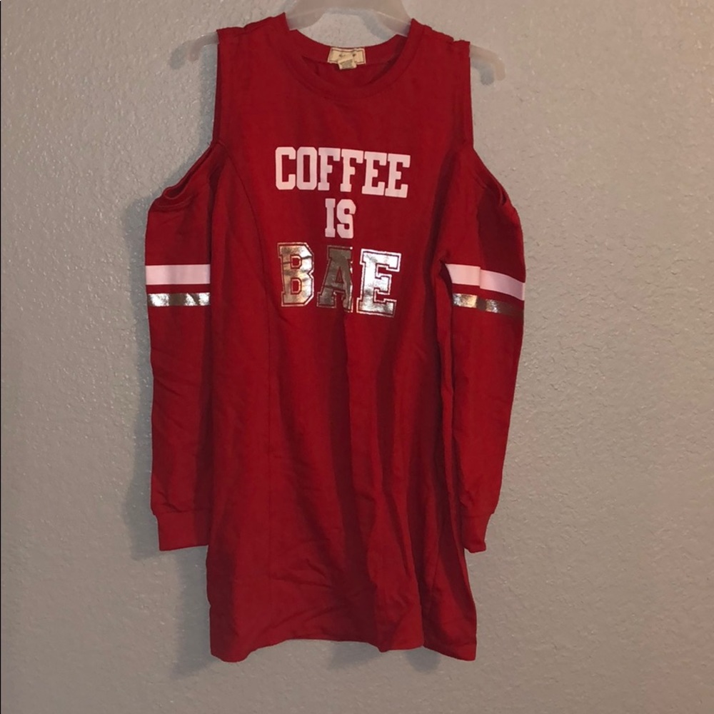 Long sleeve sweater night gown/dress